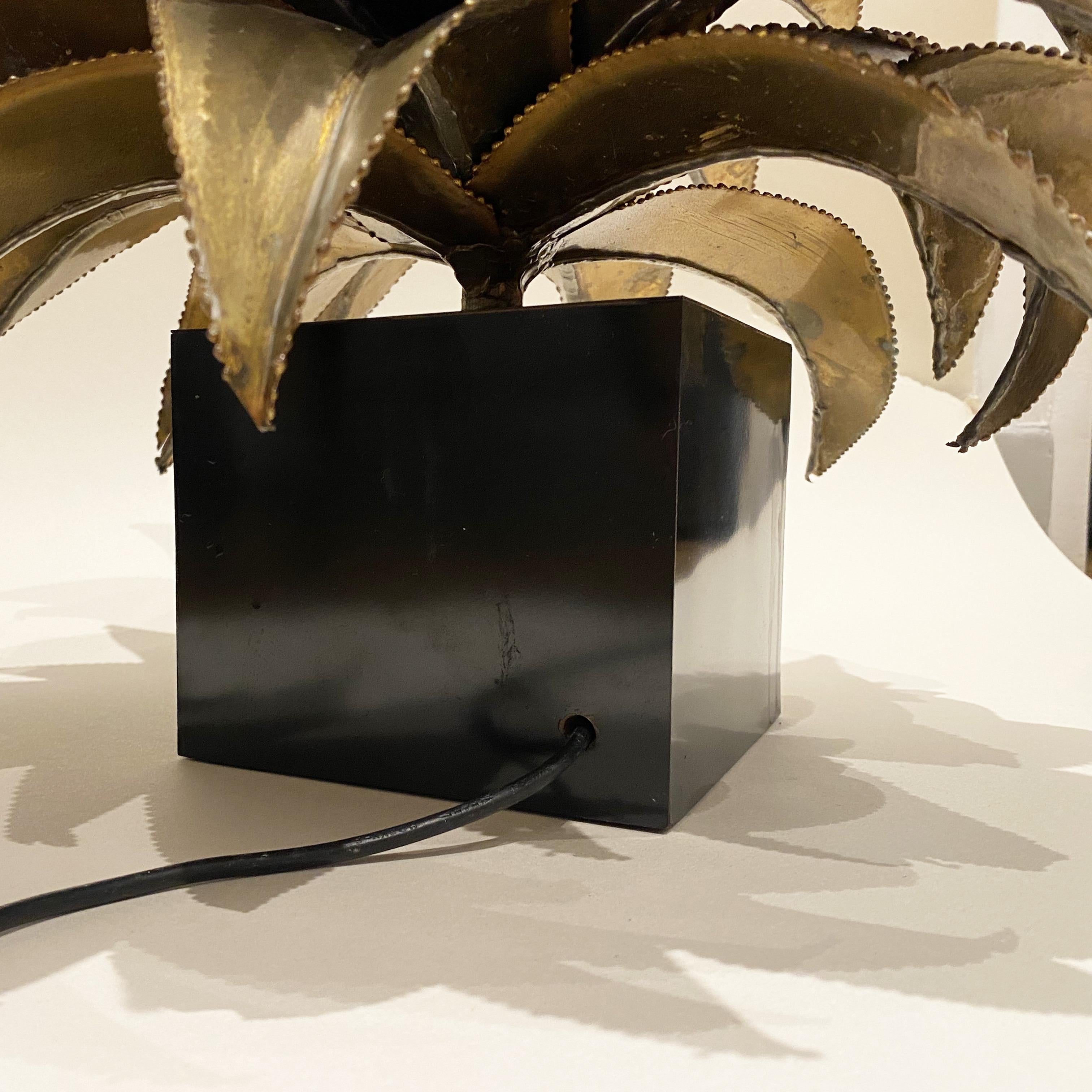 Agave « Palm » Table Lampe by Christian Techoueyres for Maison Jansen, 1970s 4