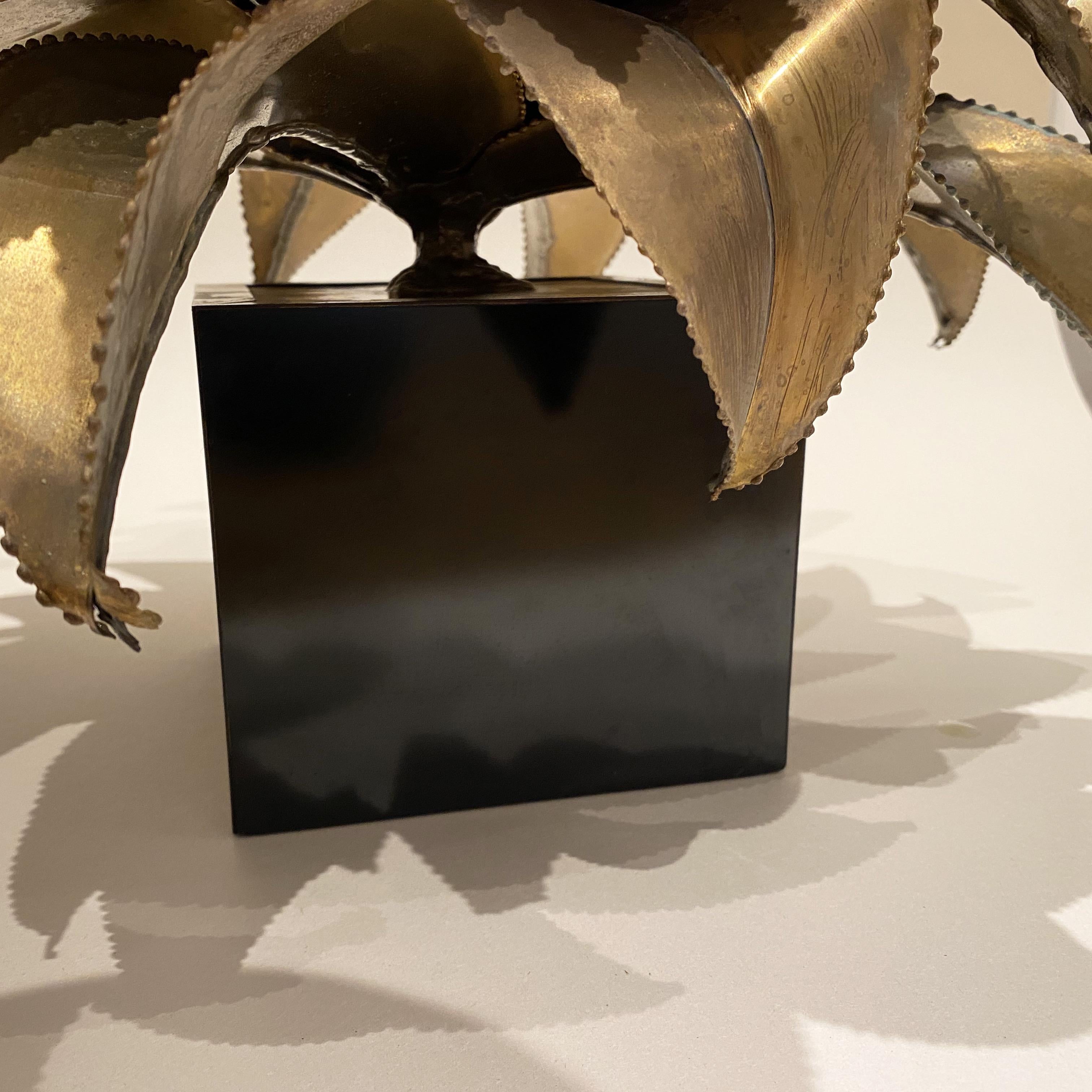 Agave « Palm » Table Lampe by Christian Techoueyres for Maison Jansen, 1970s 5