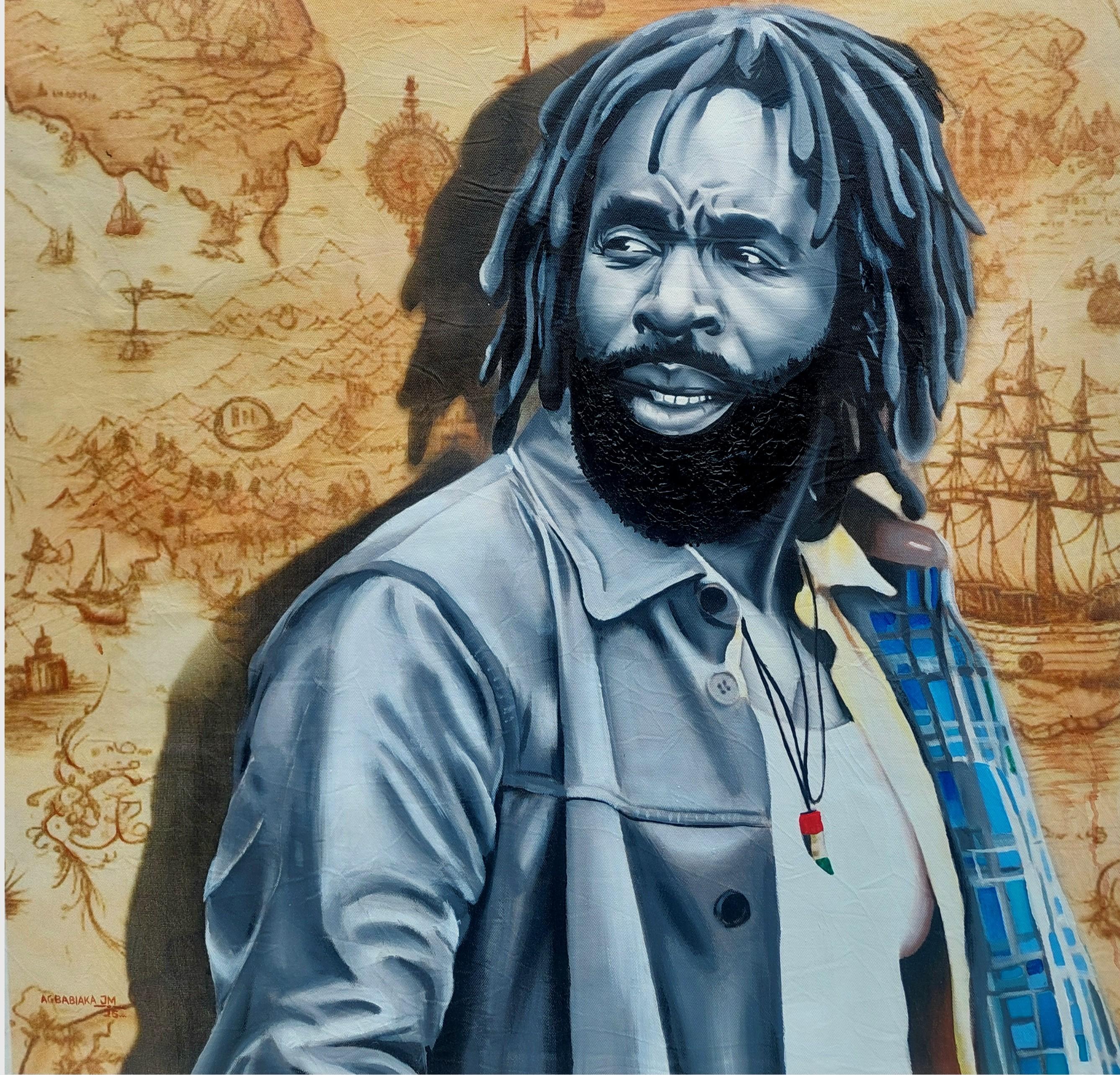 Exile and Embrace 1 -21st Century, Contemporary, Figurative, Mixed Media, Modern