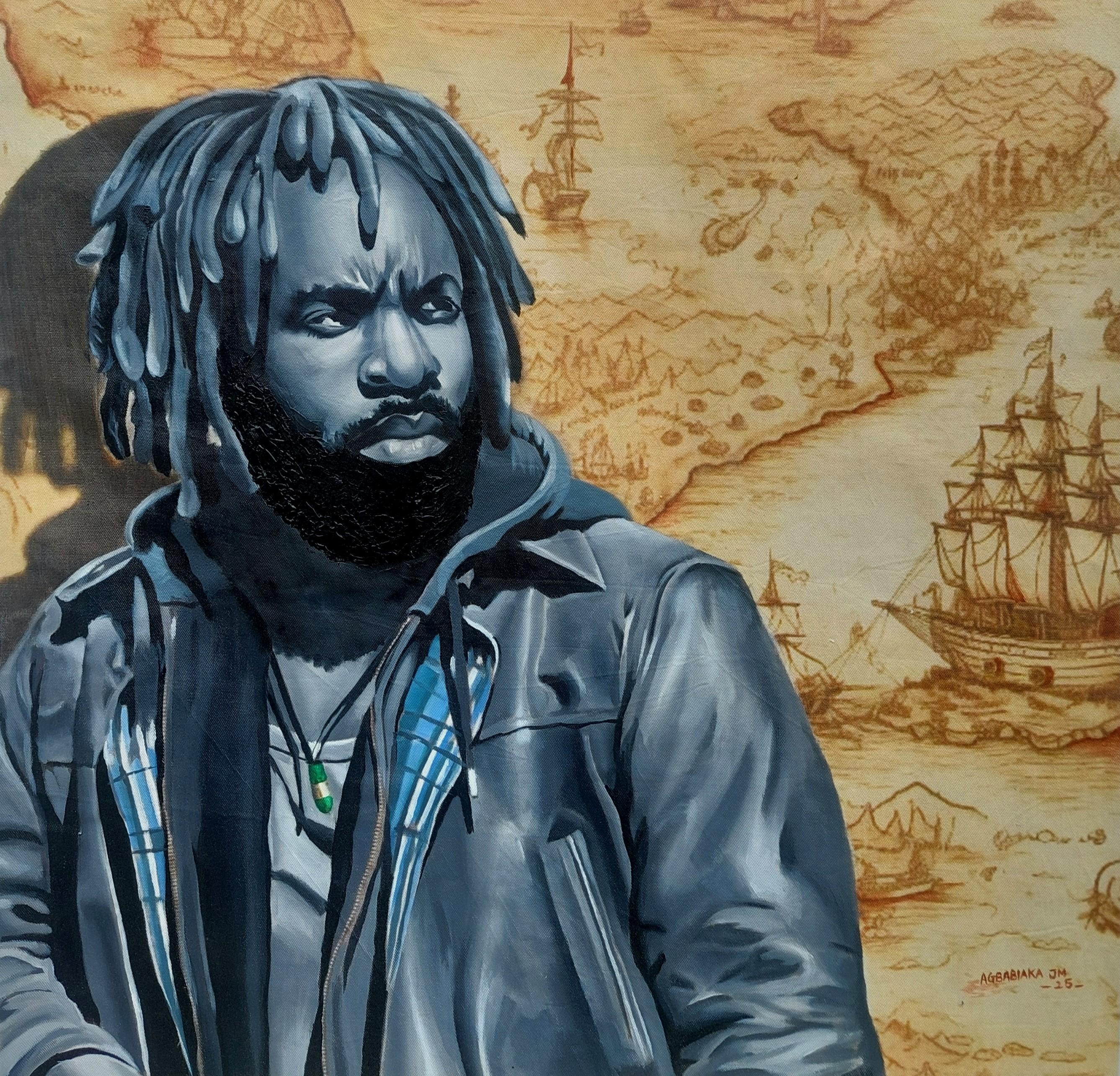 Exile and Embrace 2 -21st Century, Contemporary, Figurative, Mixed Media, Modern