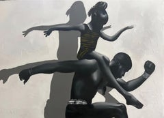 Good Enough - 21st Century, Contemporary, Figurative, Mixed Media, Modern, Black