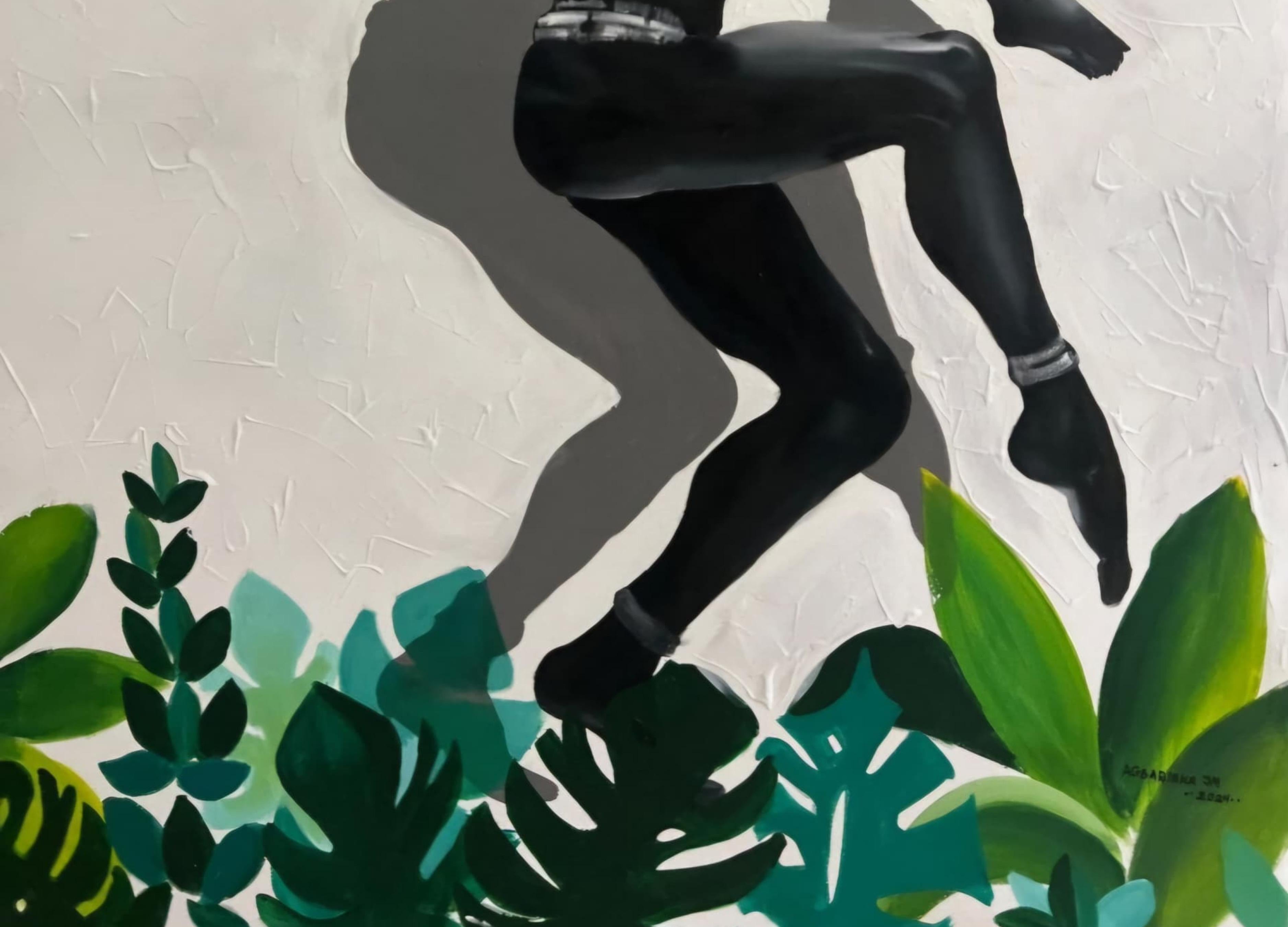 Good Enough - Siglo XXI, Contemporáneo, Figurativo, Técnica mixta, Moderno, Negro en venta 1