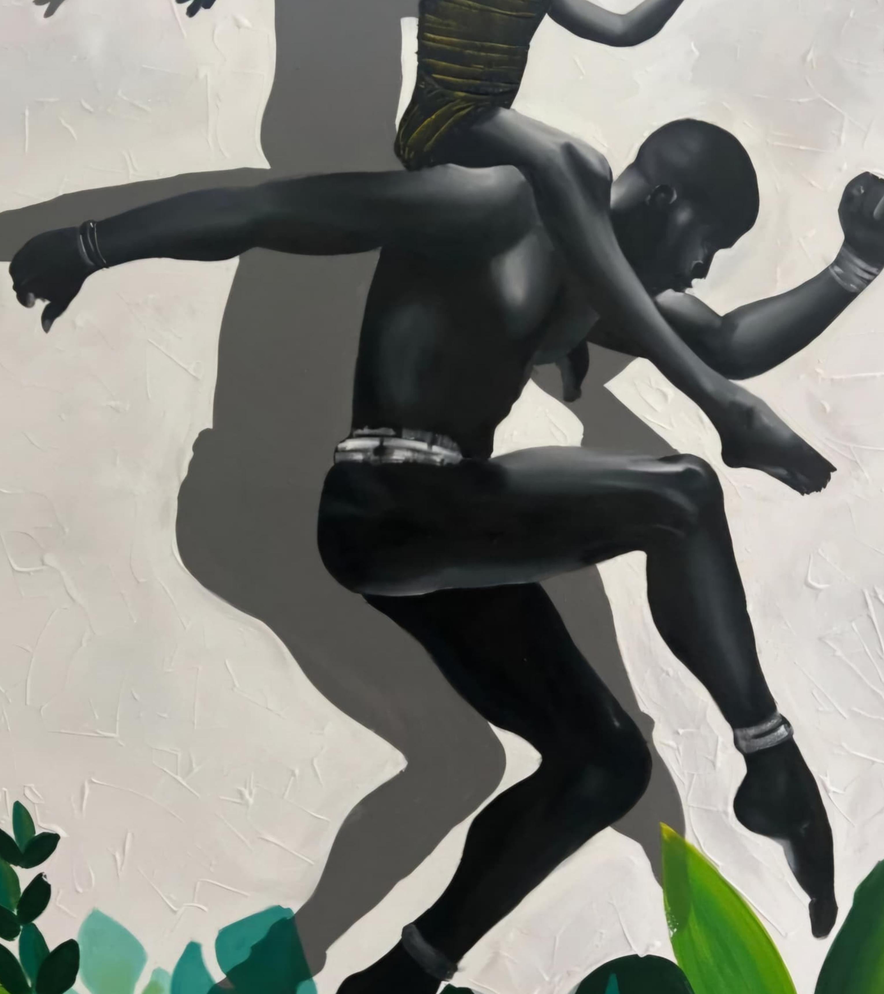 Good Enough - Siglo XXI, Contemporáneo, Figurativo, Técnica mixta, Moderno, Negro en venta 2