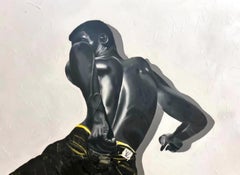 Not Hopeless -21° secolo, Contemporaneo, Figurativo, Tecnica mista, Moderno, Nero