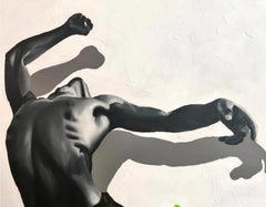Not Lost - Siglo XXI, Contemporáneo, Figurativo, Técnica mixta, Moderno, Negro