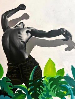 Not Lost - Siglo XXI, Contemporáneo, Figurativo, Técnica mixta, Moderno, Negro