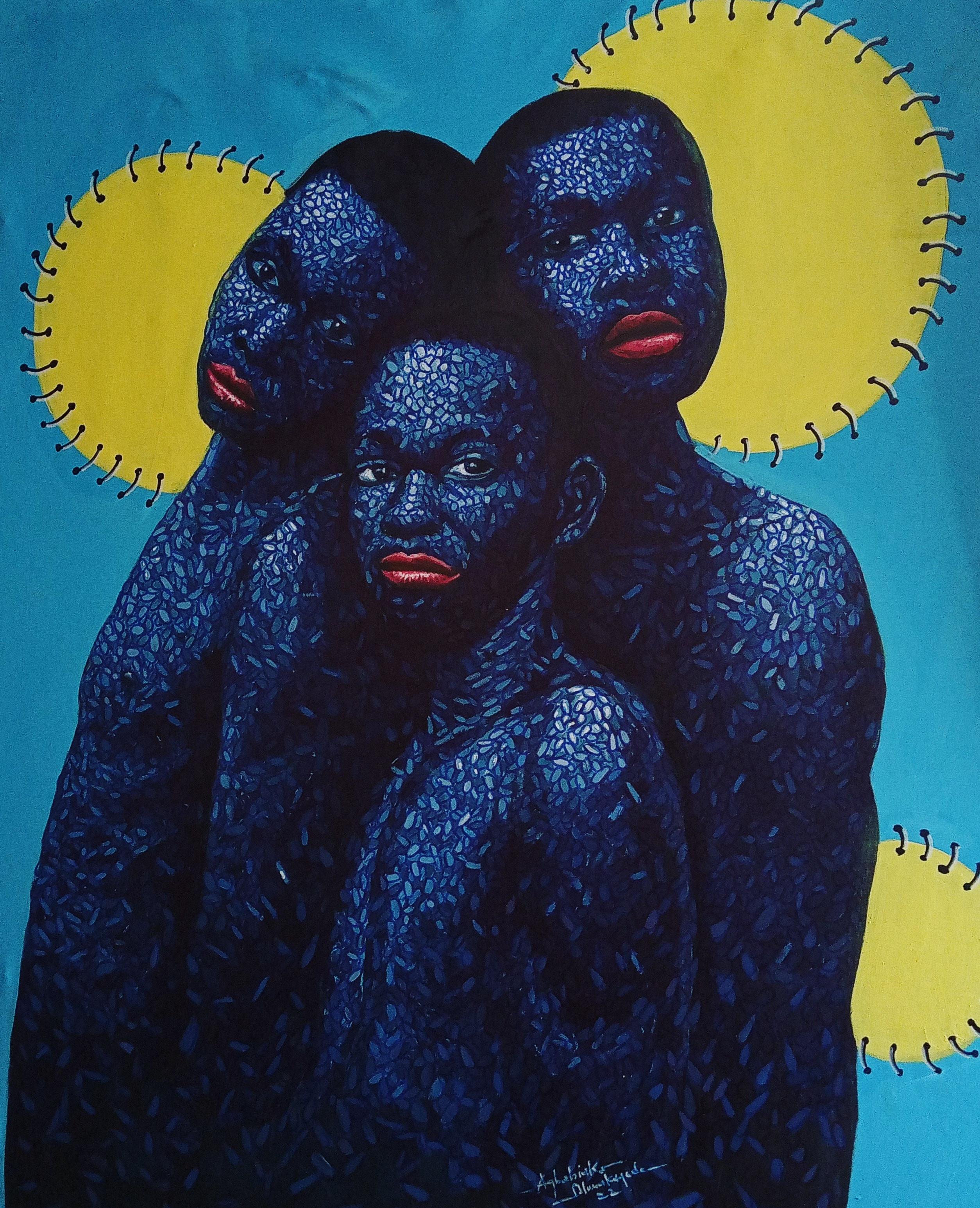 Agbabiaka Oluwakayode Figurative Painting – Blutlinie 1