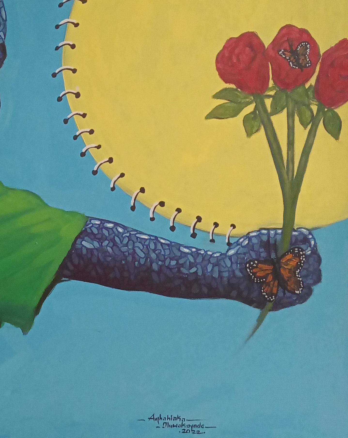 Promessa solenne - Painting Contemporaneo di Agbabiaka Oluwakayode