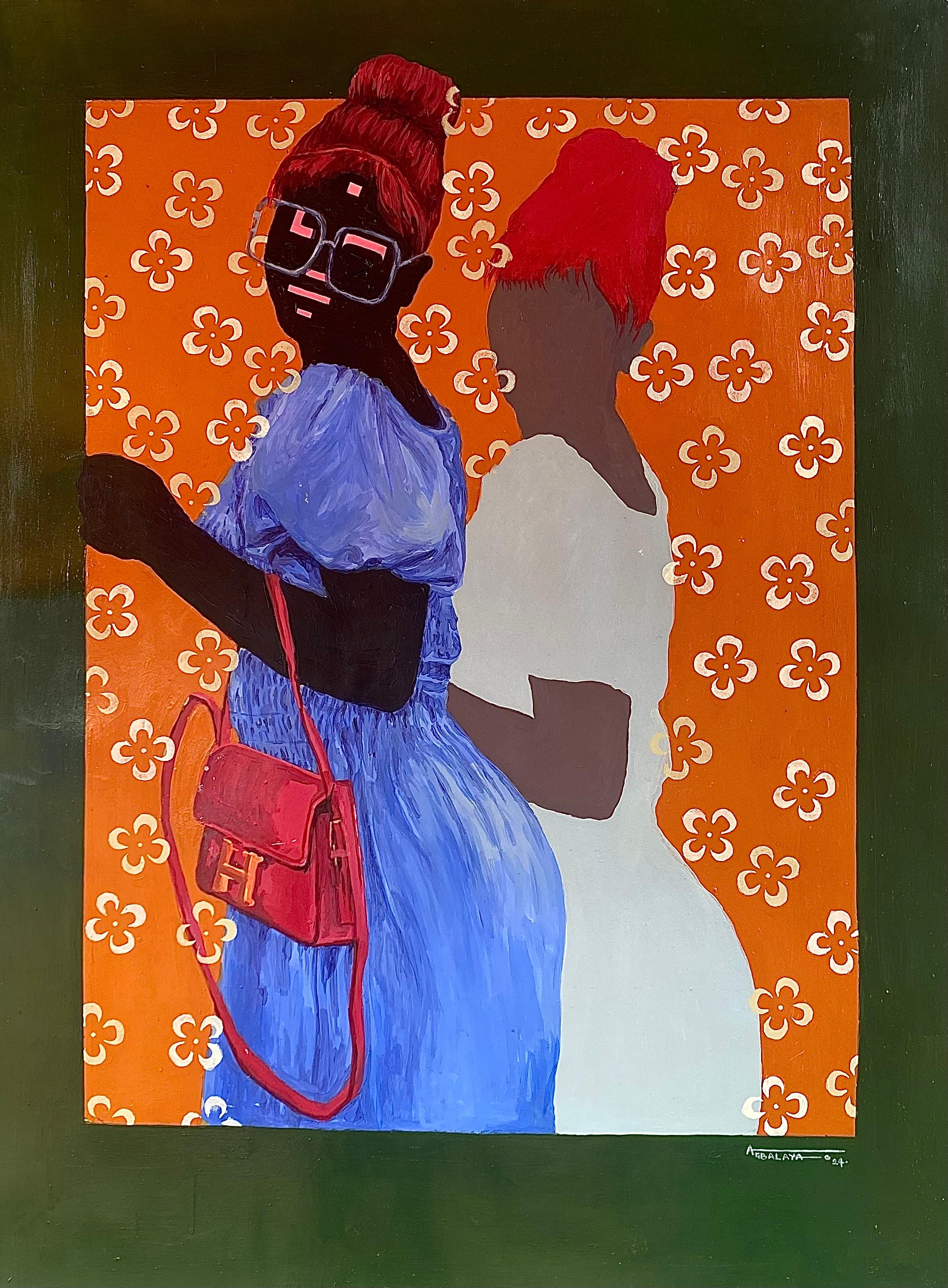 Agbalaya Abdulahi Opeyemi Figurative Painting - My Shadow "A Reflection of Me" 2