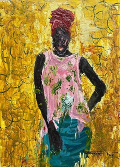 Once Given a White Rose 3 - Contemporaneo del XXI secolo, Impasto, Acrilico, Donna