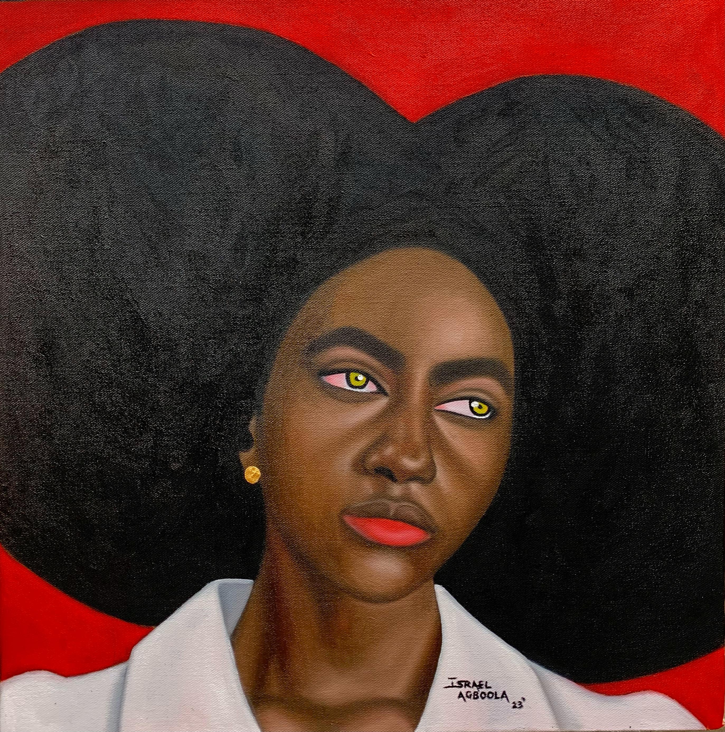 Figurative Painting di Agboola Oladapo - Il mio domani