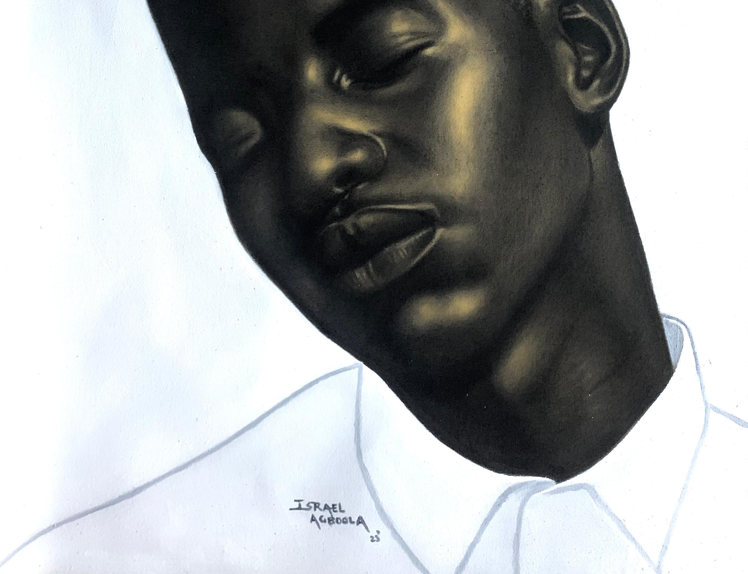 La pace della mente - Painting Realismo di Agboola Oladapo
