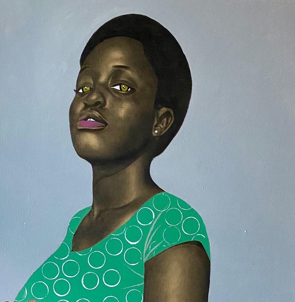 Pride of a Woman - Contemporary Painting by Agboola Oladapo