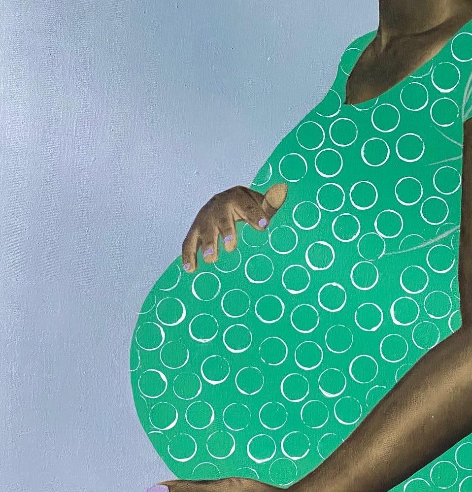 The journey of motherhood is a remarkable one that is filled with joy, pain, and pride. It is a journey that brings about different emotions and experiences. Agboola Oladapo, a talented Nigerian artist, captures the essence of this journey through