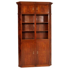 Age Art Deco Impressive Credenza Bookcase Meroni & Fossati Lissone Wax-Polished