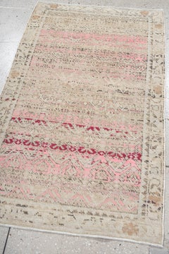 Aged Anatolian Rug with Abrash Pinks
