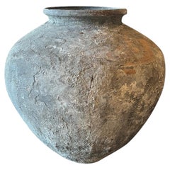 19th Century Indonesian Aged and Weathered Terracotta Water Vessel