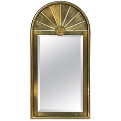 Aged Brass Beveled Mirror by Mastercraft