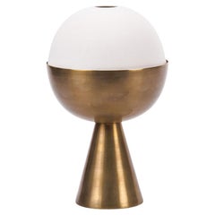 Aged Brass Porcelain Incense Burner Candleholder