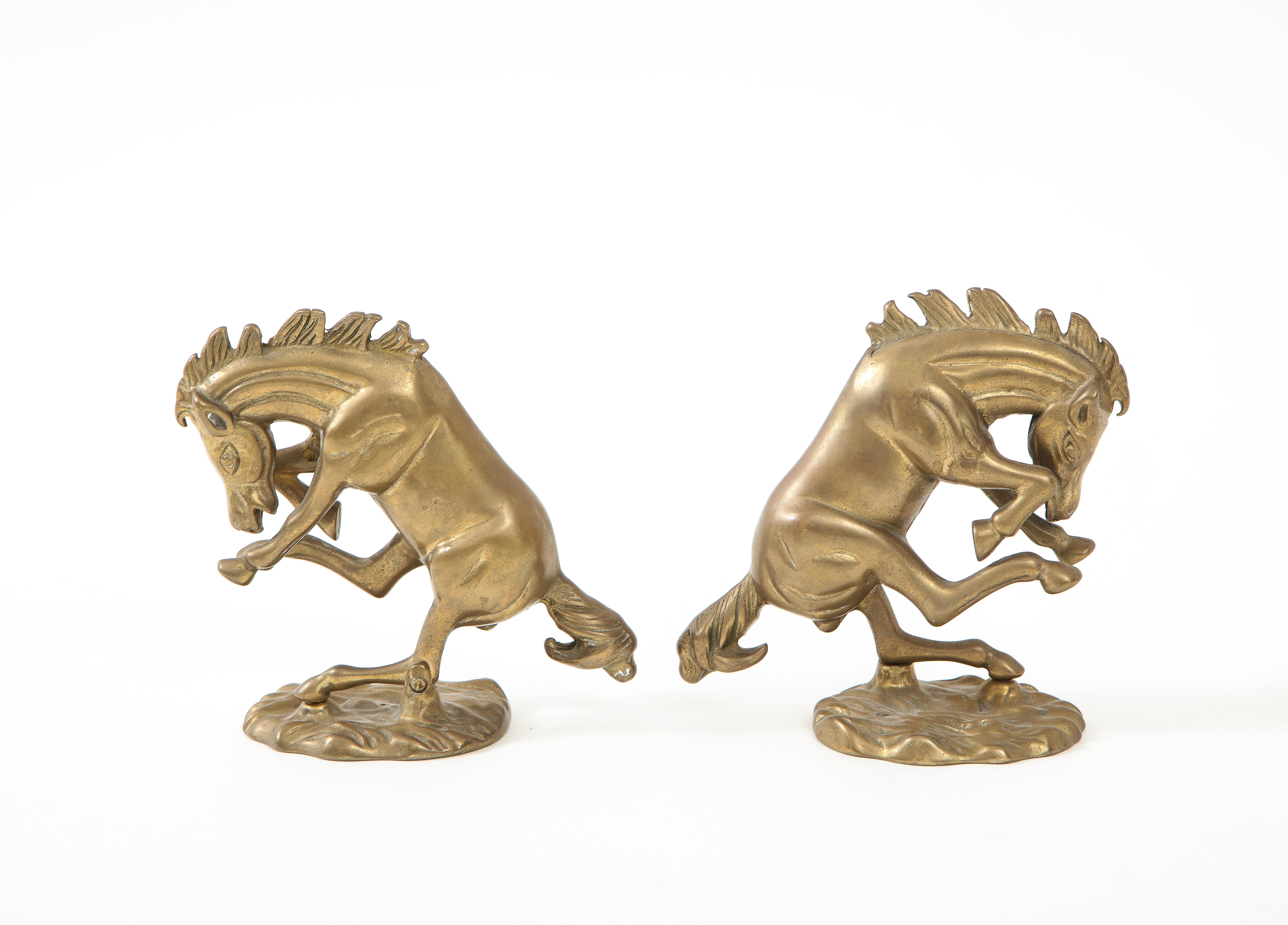 20th Century Aged Bronze Bucking Broncos For Sale
