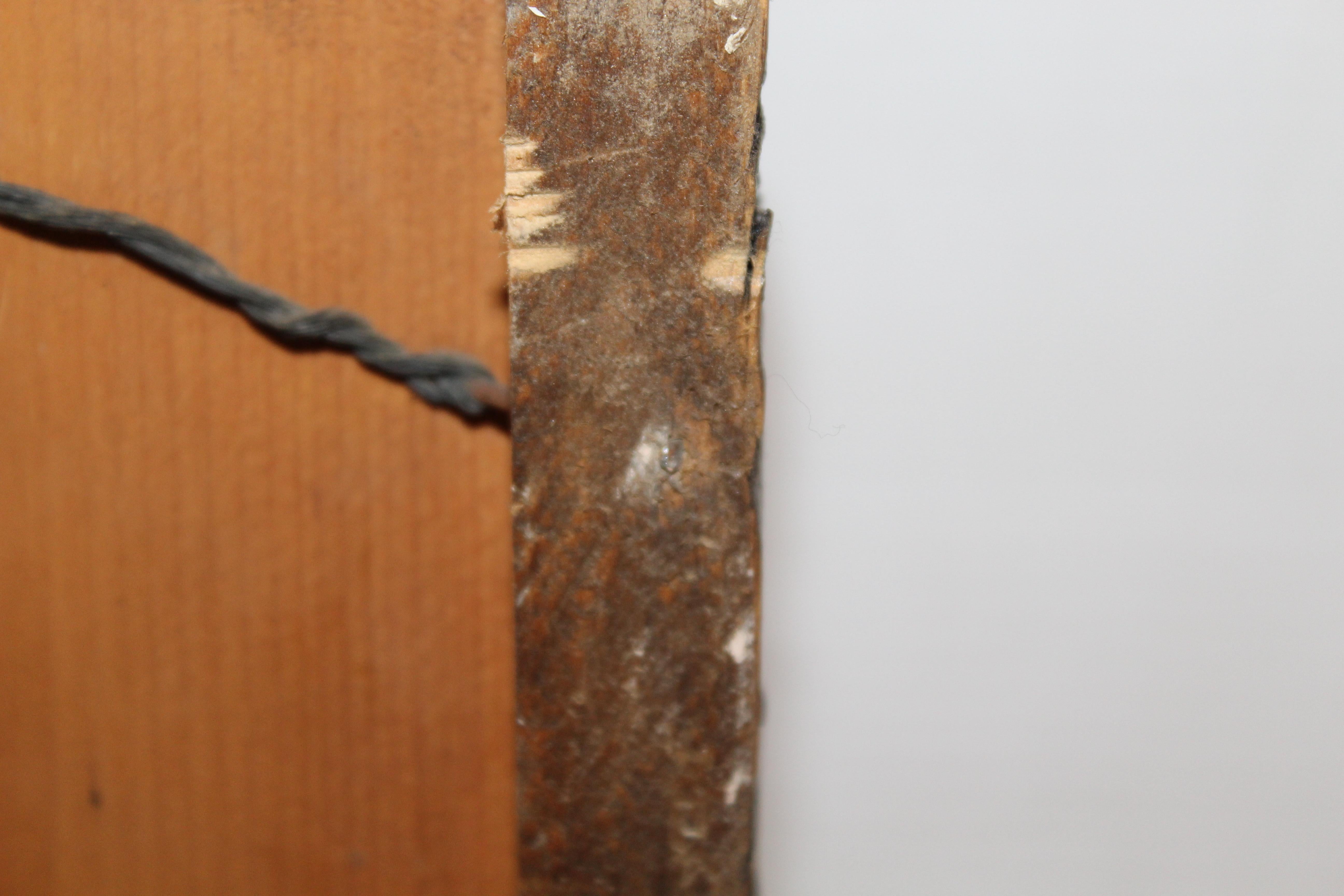 Rilievo in stile rame invecchiato su Wood in vendita 4