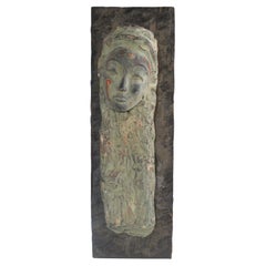 Aged Copper Style Relief on Wood