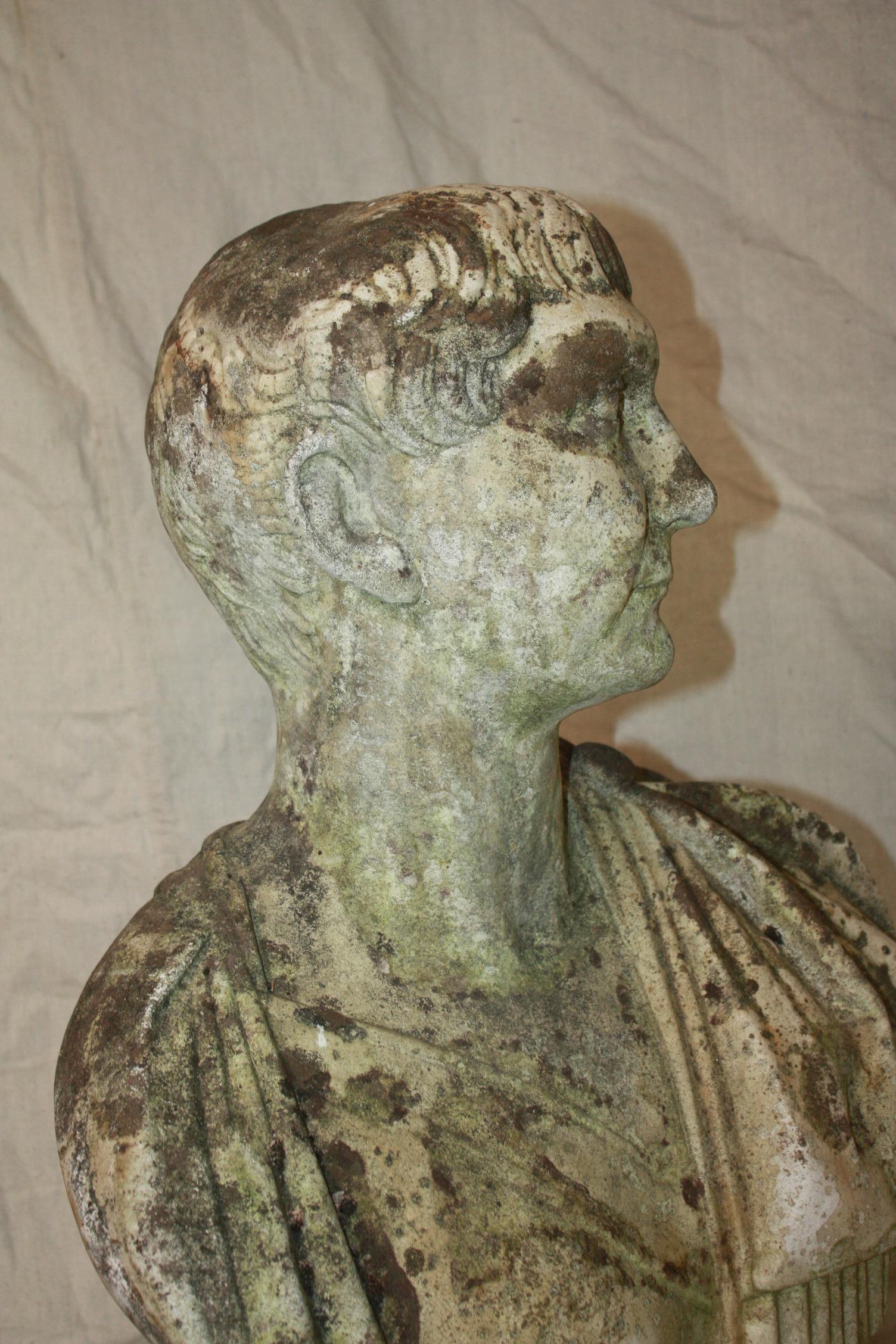 Aged French Bust In Good Condition In Fairhope, AL