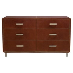 Aged Leather Dresser by Made Goods