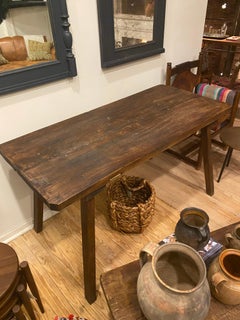 Aged Oak Butcher Block Table