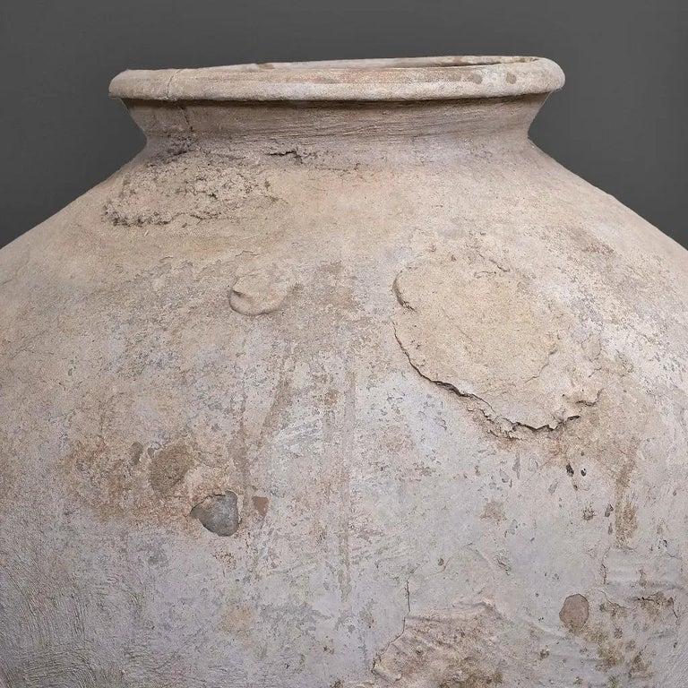 Jarra de Terracota Envejecida - Estilo Étnico Javanés - Talla XXL Indonesio en venta