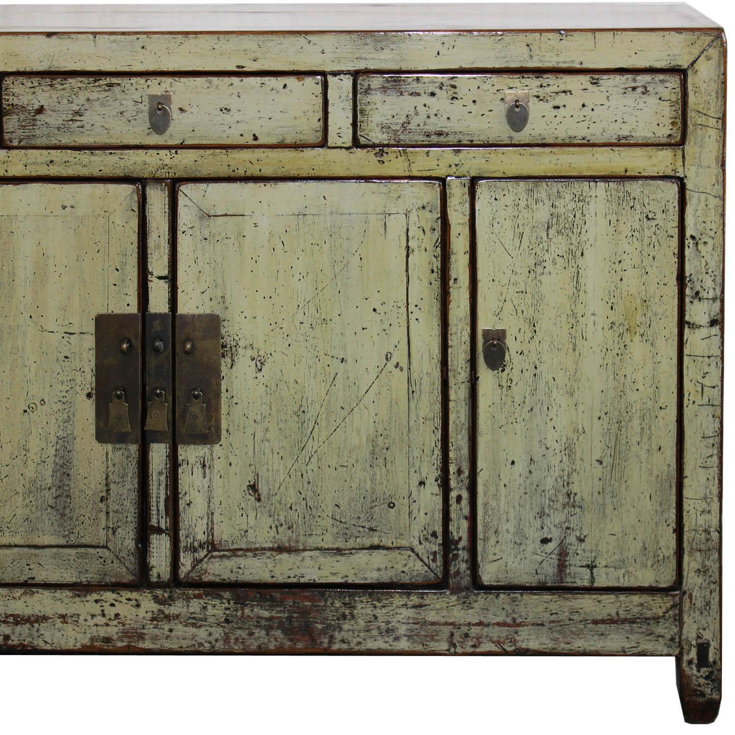 Early 20th Century Aged Yellow Sideboard