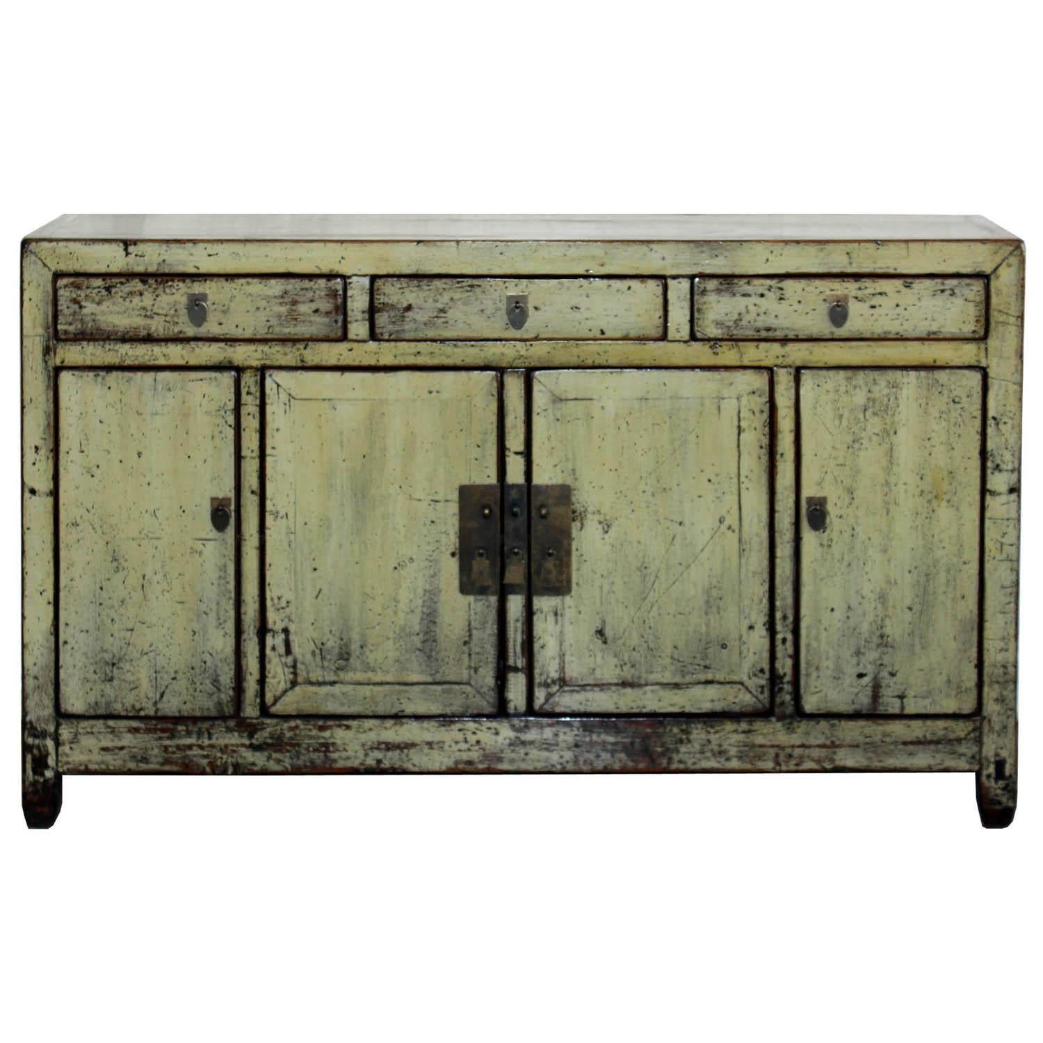 Aged Yellow Sideboard