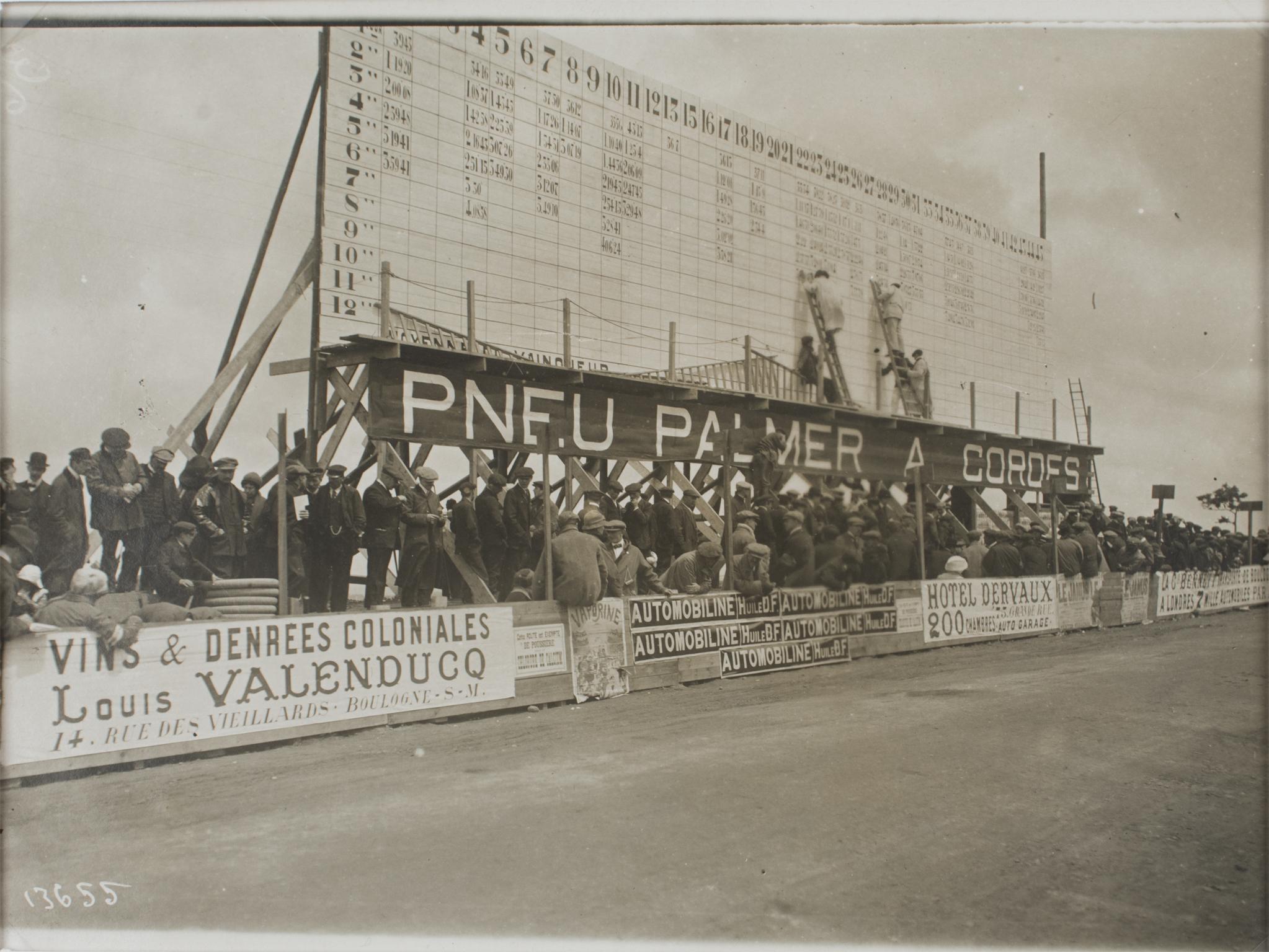 Agence Meurisse Landscape Photograph - Car Racing in France, 1911 - Silver Gelatin Black and White Photography