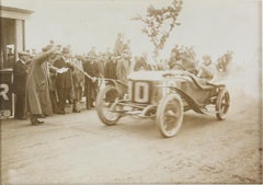Grand Prix in Boulogne Sur Mer, 1911, Silver Gelatin B and W Photography, Framed