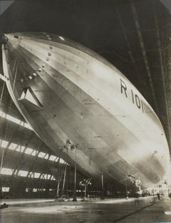 The Airship R101 Construction 1929 - Silver Gelatin Black and White Photography