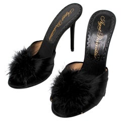 Agent Provocateur Mules Elice en satin noir