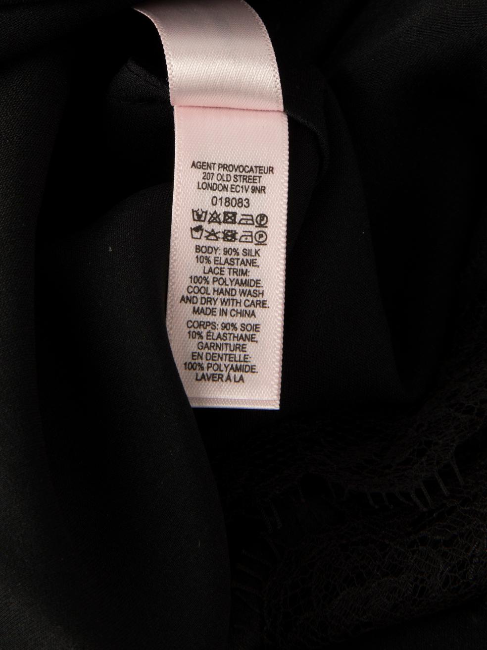 Agent Provocateur - Mini-robe noire en soie - Taille S en vente 1