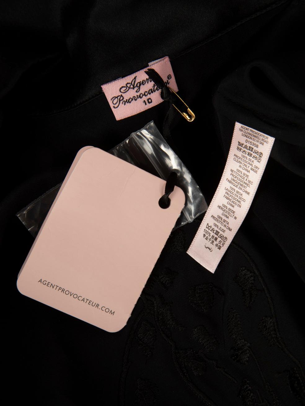 Agent Provocateur Black Silk Tank Top Size M For Sale 1