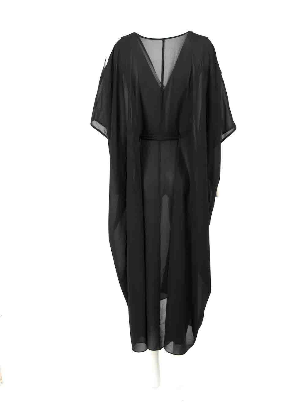 Agent Provocateur L Agent Black Sheer Kaftan Size L In Excellent Condition For Sale In London, GB