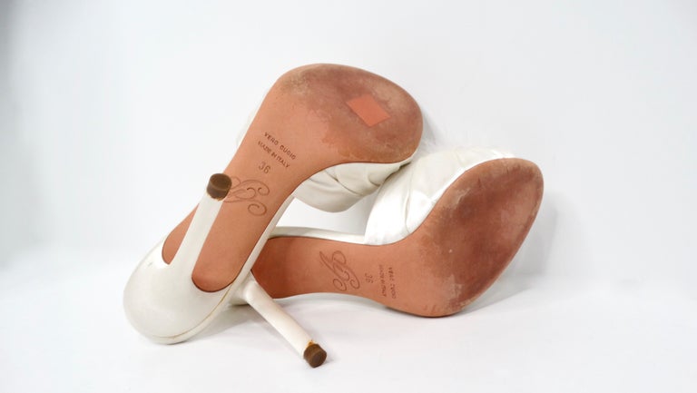 Agent Provocateur White Satin Elice Mules For Sale at 1stDibs