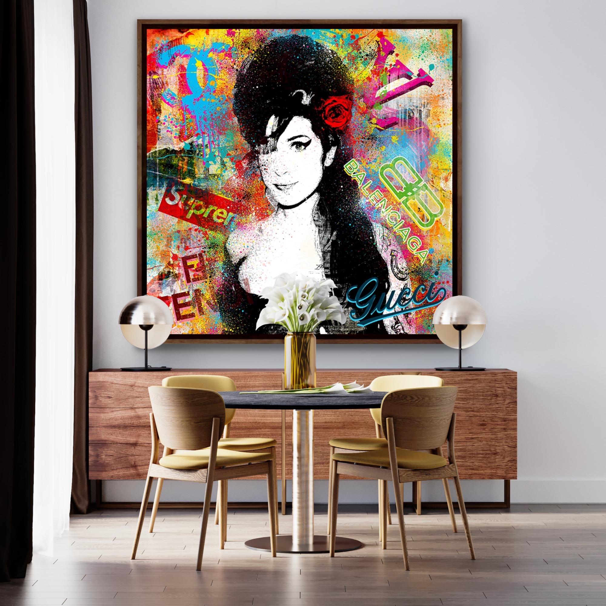 (Amy) You Know Love Is, Amy Winehouse Portrait, Famous Celebrity Artwork Pop Art For Sale 1