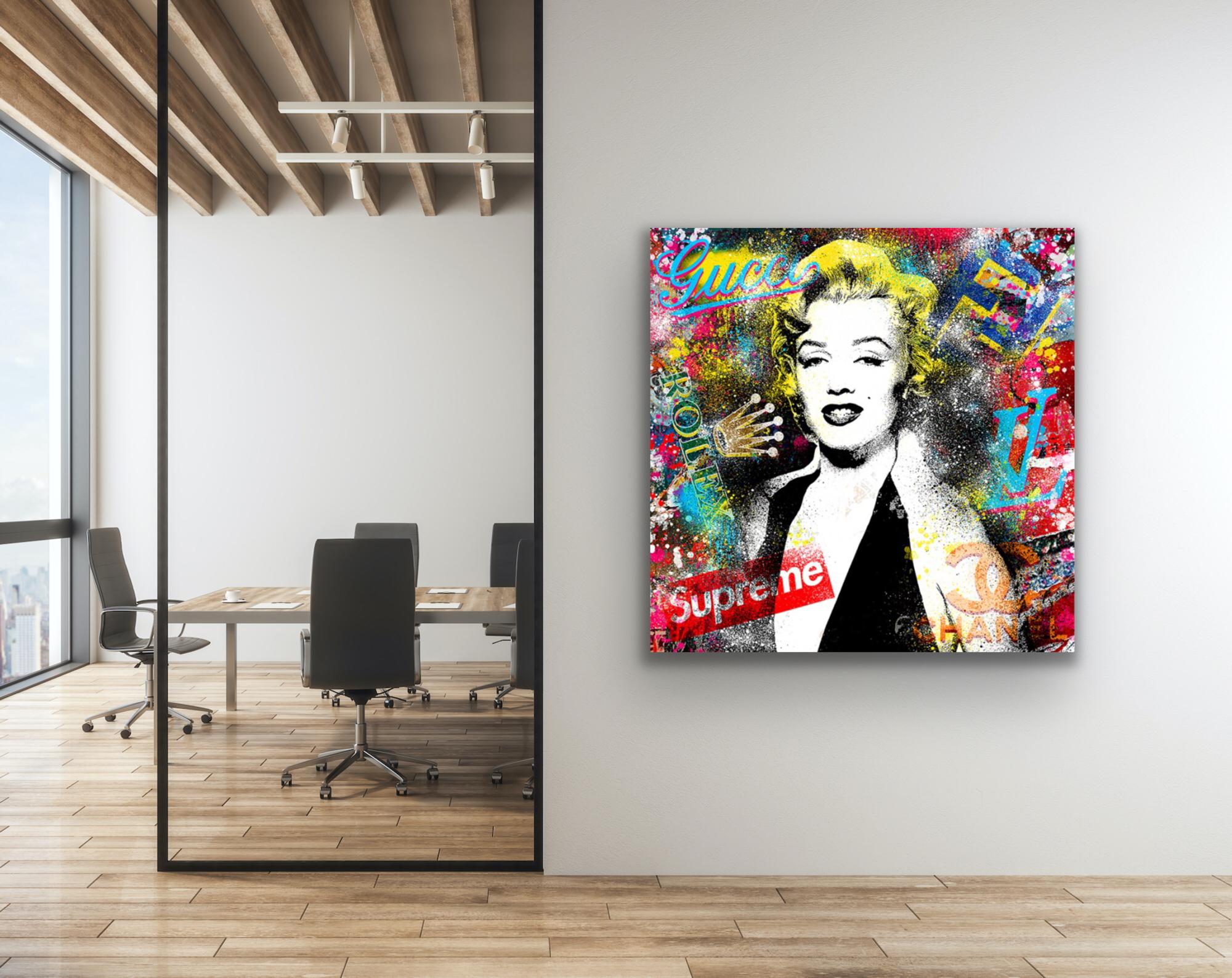 Marilyn as Rose Weston, estampes numériques, peintures de portraits contemporains en vente 2