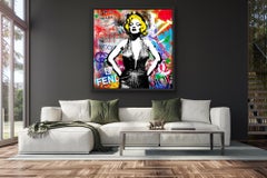 Marilyn como Vicky Debevoise, Arte de famosos, Arte de Hollywood, Arte urbano