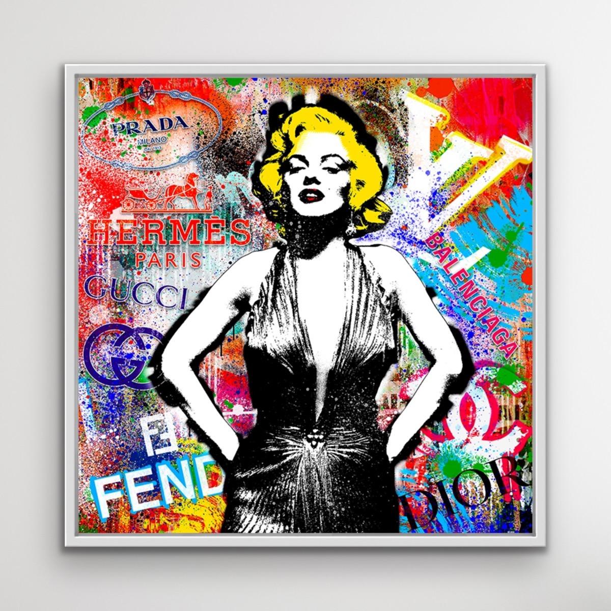 Marilyn als Vicky Debevoise, berühmte Celebrity-Kunstwerke, Hollywood-Kunst, Urban Art (Streetart), Painting, von Agent X