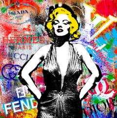 Marilyn as Vicky Debevoise, Famous Celebrity Artwork, Hollywood Art, Urban Art