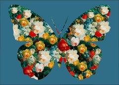 Agent X, Butterfly 47 (Blue) , Limited Edition Giclee Print, Urban Art,