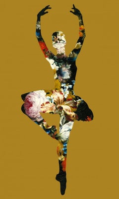 Agent X, En Dedans Pirouette Avec Des Fleurs (Oro), Arte Danza, Arte accessibile
