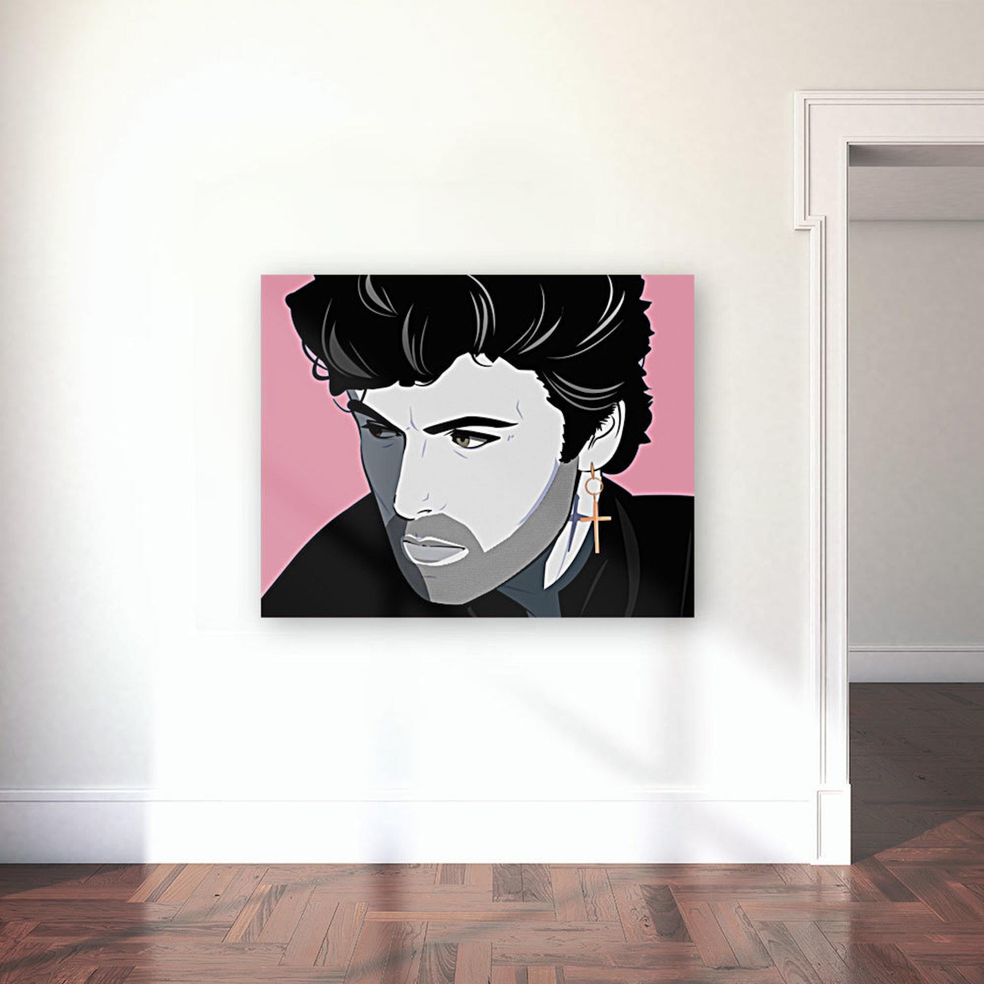 agent X, George Michael, impression en édition limitée, Celebrity Art, Bright Pop Art en vente 4