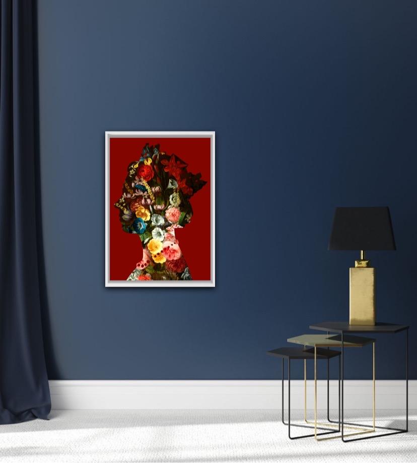 Agent X, One Queen (1) Red, Affordable Art, Floral Art, Art en ligne en vente 1