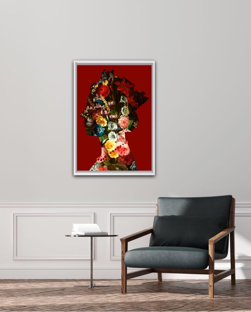 Agent X, One Queen (1) Red, Affordable Art, Floral Art, Art en ligne en vente 3
